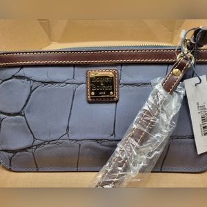 Dooney and Bourke grey wristlet, never used